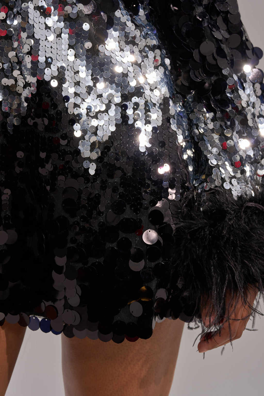 SEQUINS AFTER DARK MINI DRESS