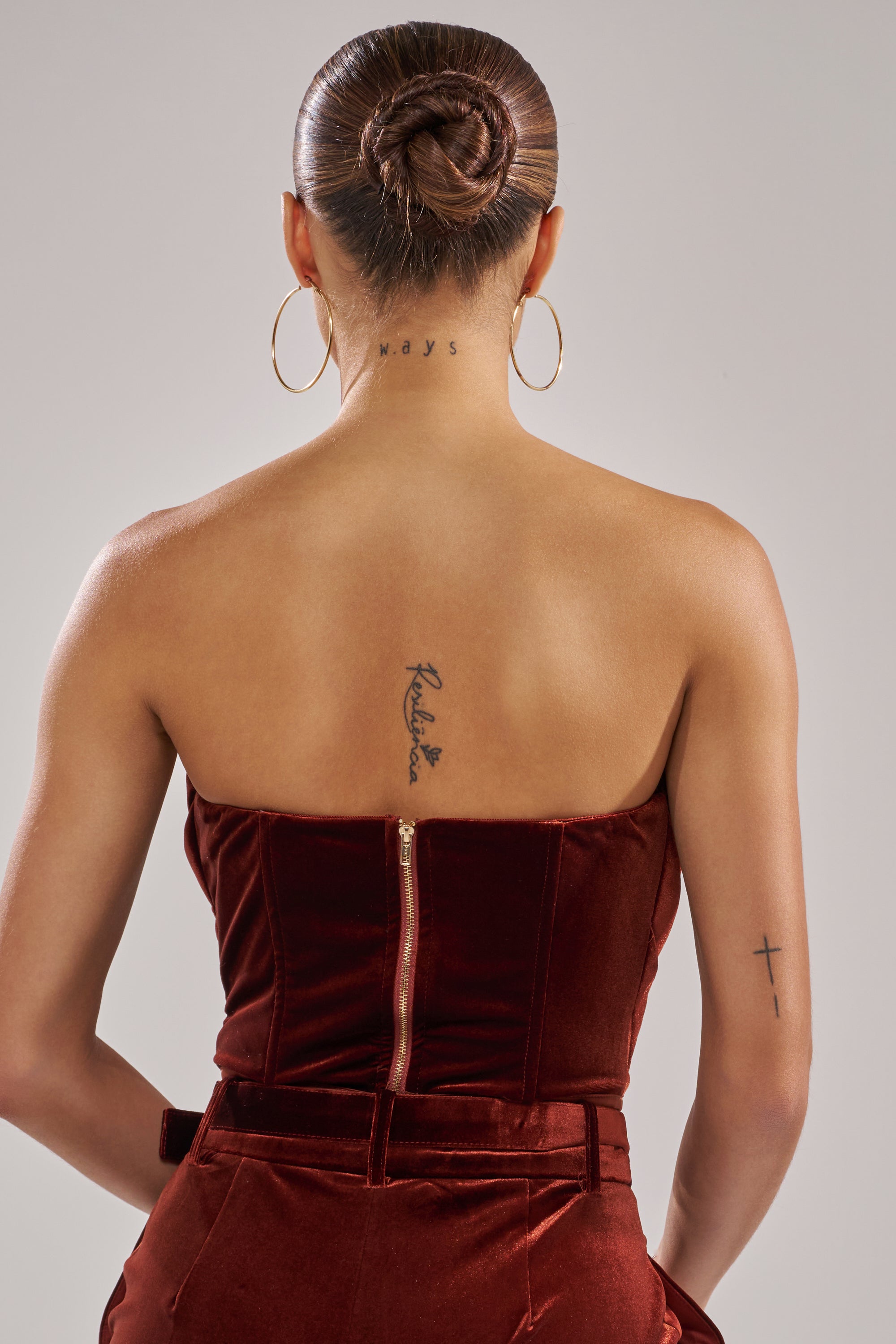 FLASHING LIGHTS VELVET CORSET