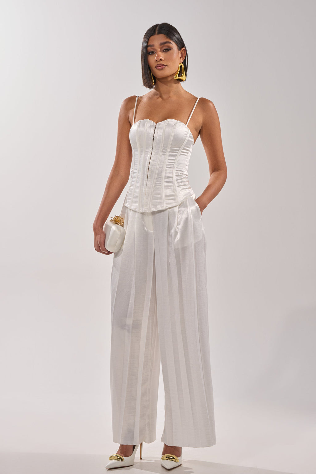 IRIS SATIN CORSET
