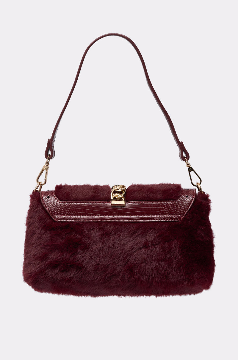 LOUIS FAUX FUR PURSE
