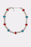 TOO TURNT RED AND BLUE NECKLACE