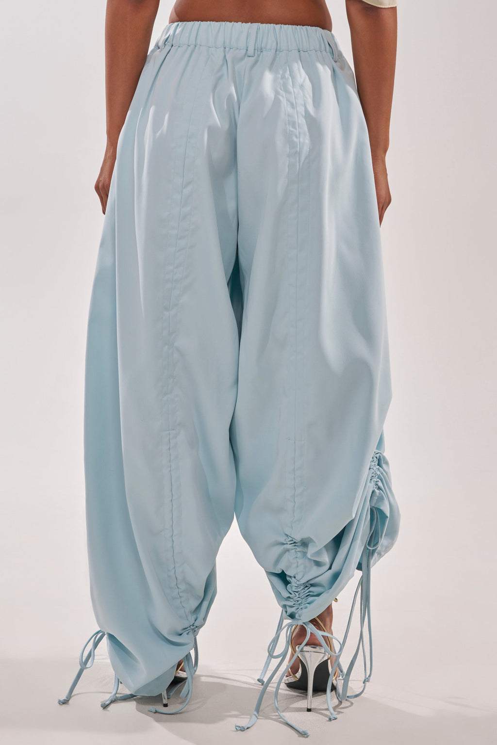 DRAMA RUCHED JOGGER IN BLUE