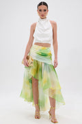 LIMONE CHIFFON MIDI SKIRT