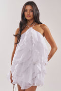 SOFT GIRL MINI DRESS IN WHITE