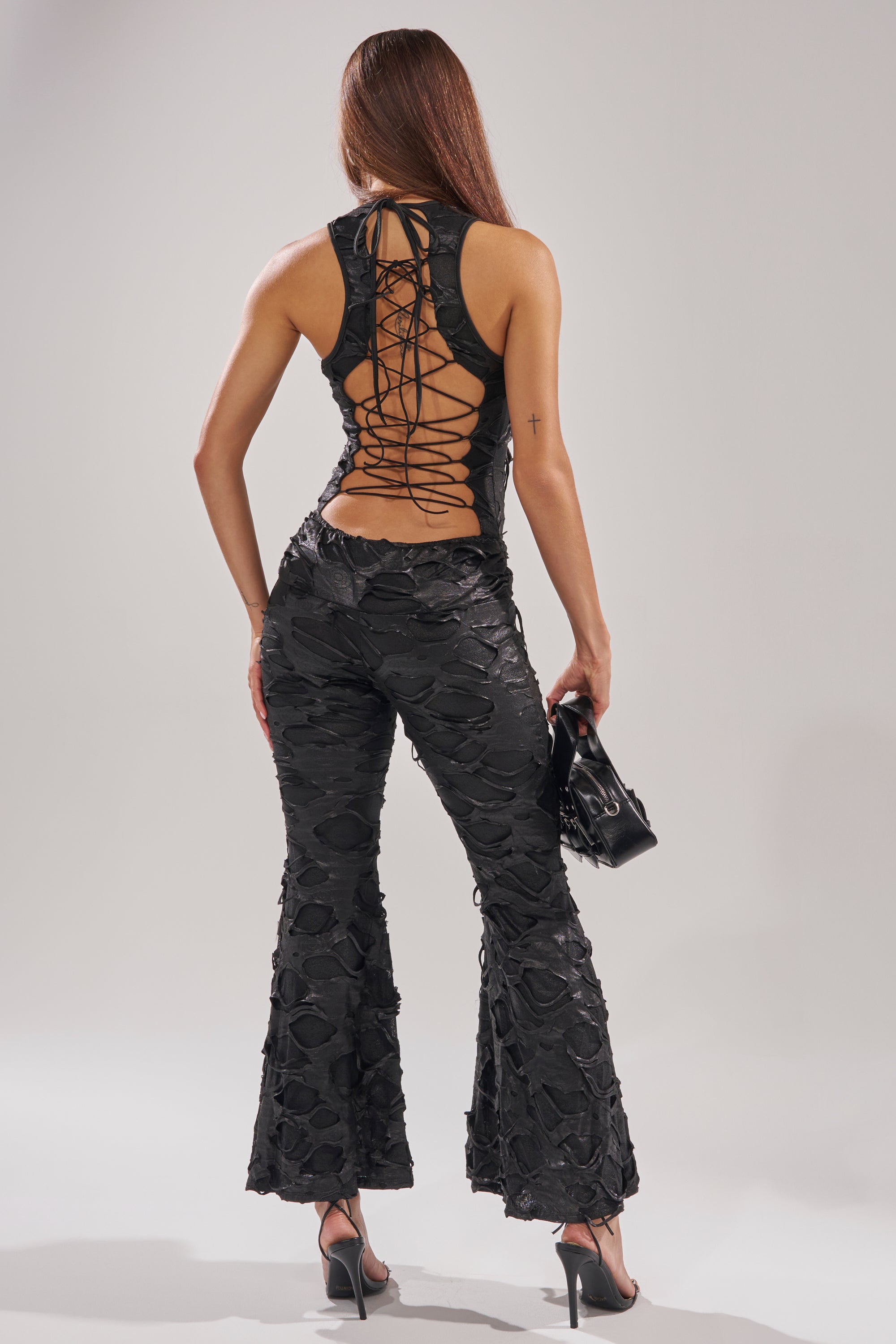 SASHA LACE SLEEVELESS JUMPSUIT