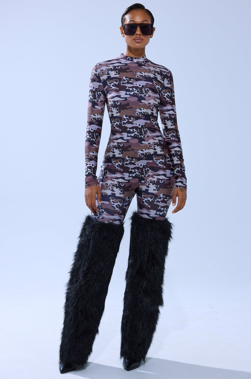 CAMO CHEETAH PRINT PLAYSUIT