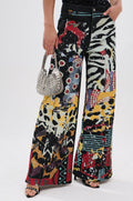SOMETHING DIFFERENT PRINTED BLACK WASH JEANS