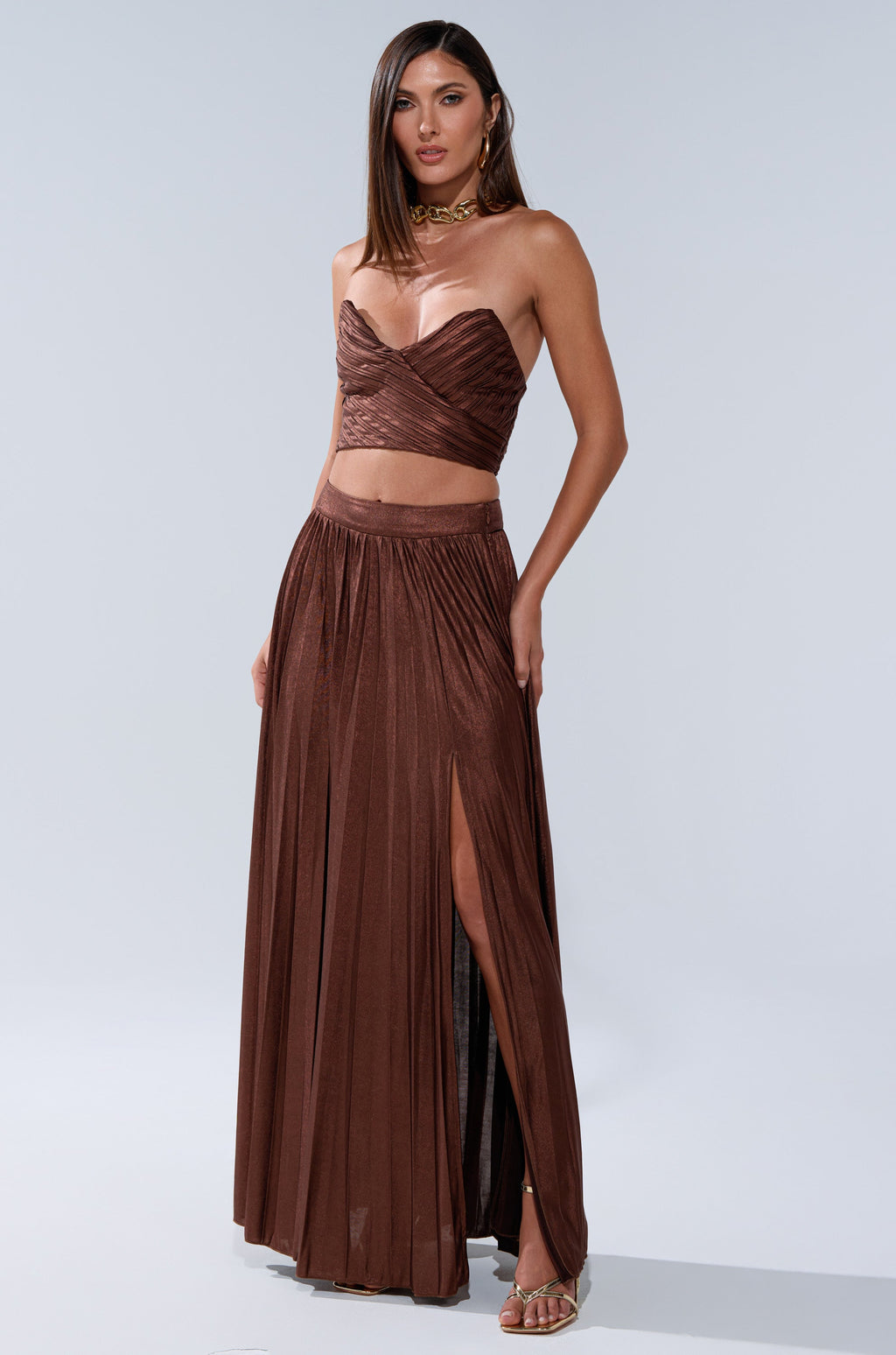 FARAH SLINKY CORSET TOP