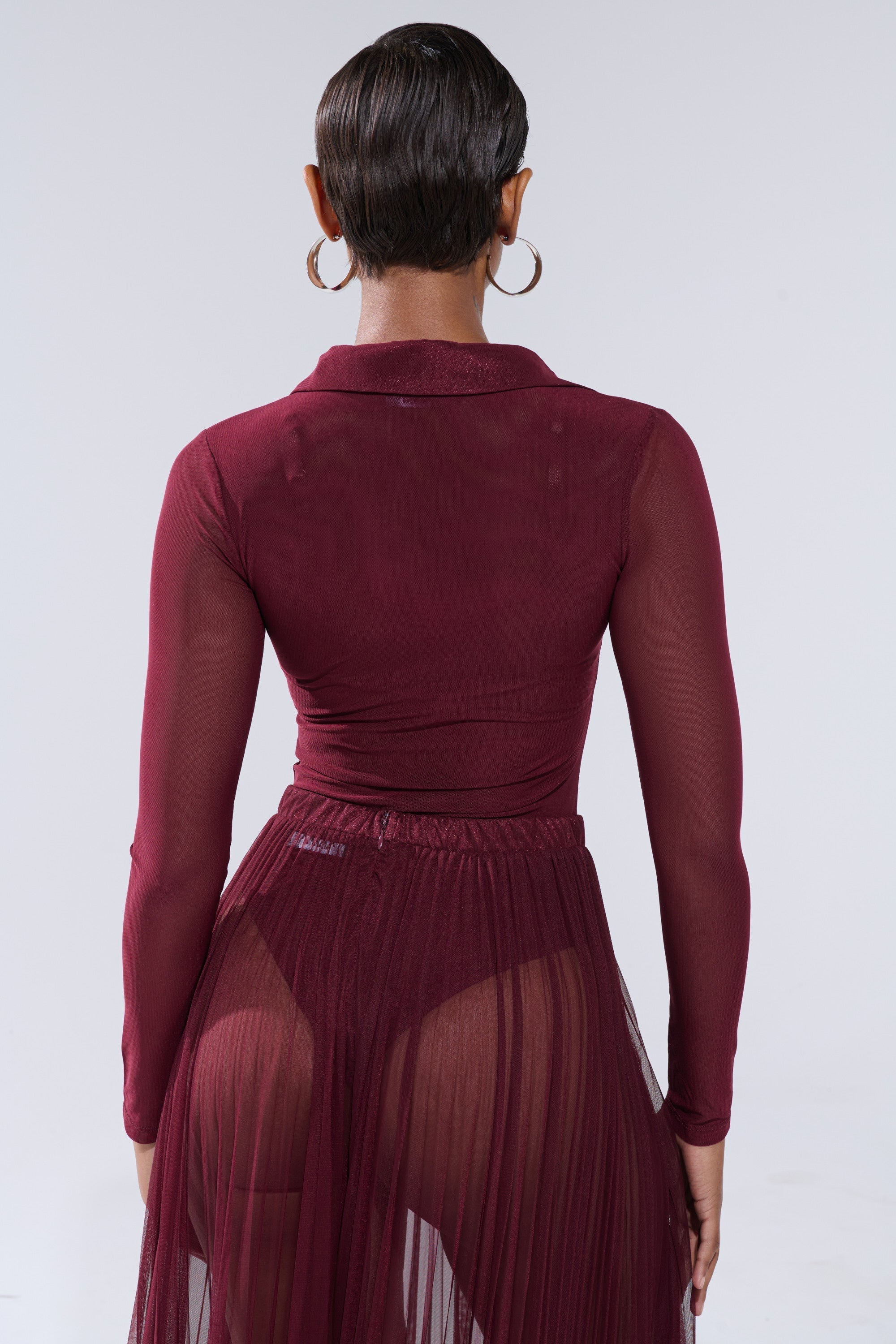 ON FIRE MESH BODYSUIT