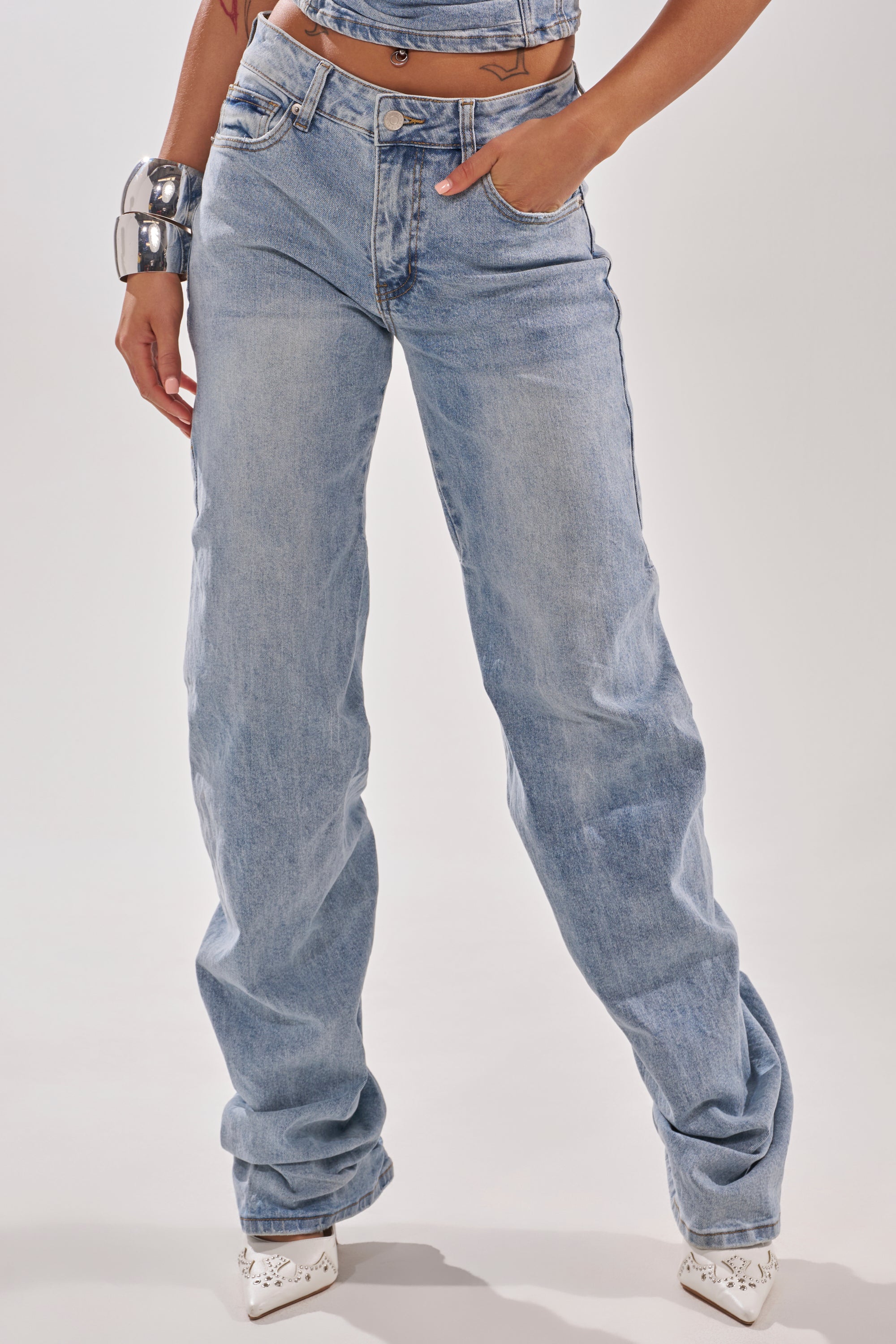 ON YOUR MIND STACKED DENIM