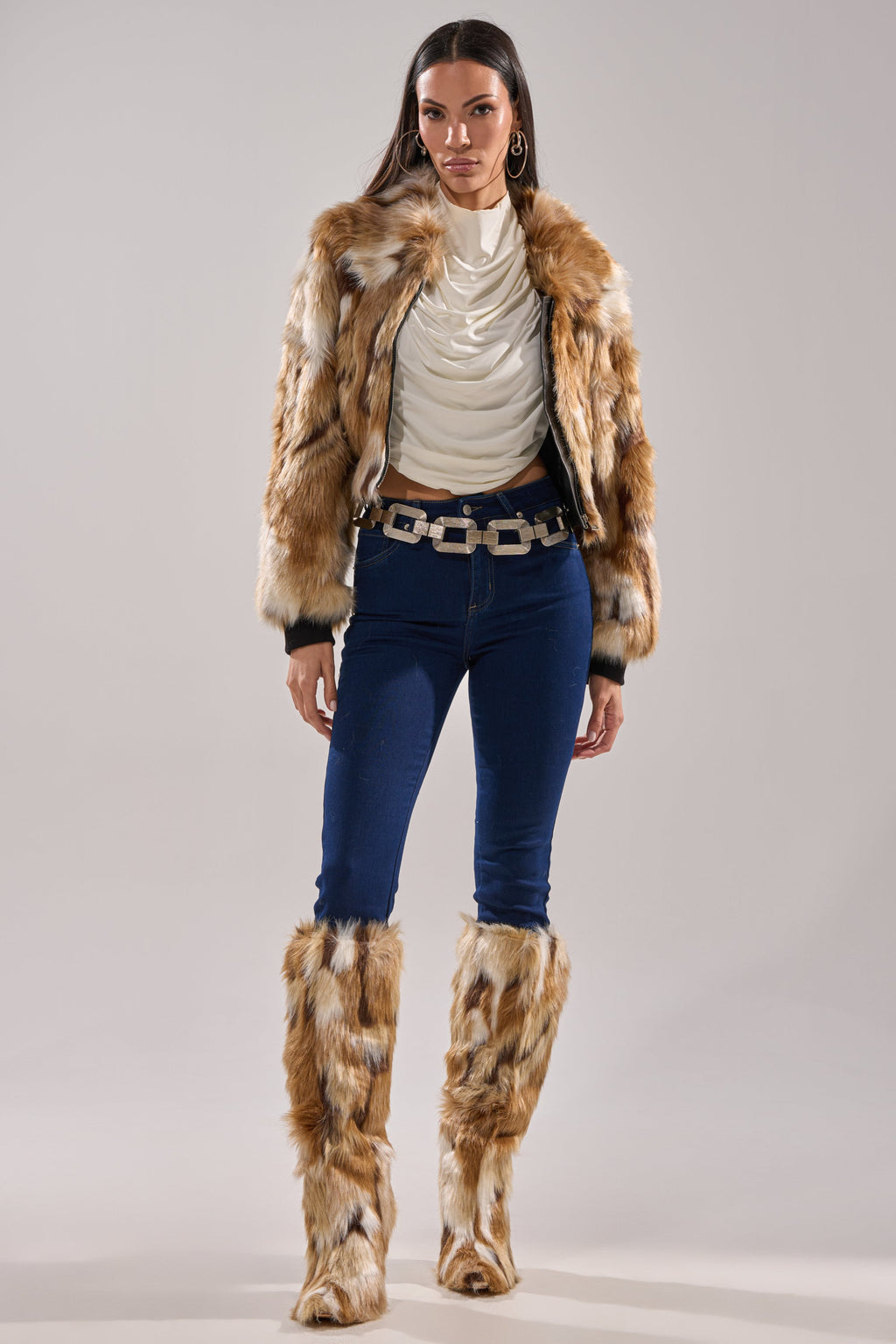 FENNEC FAUX FUR BOMBER