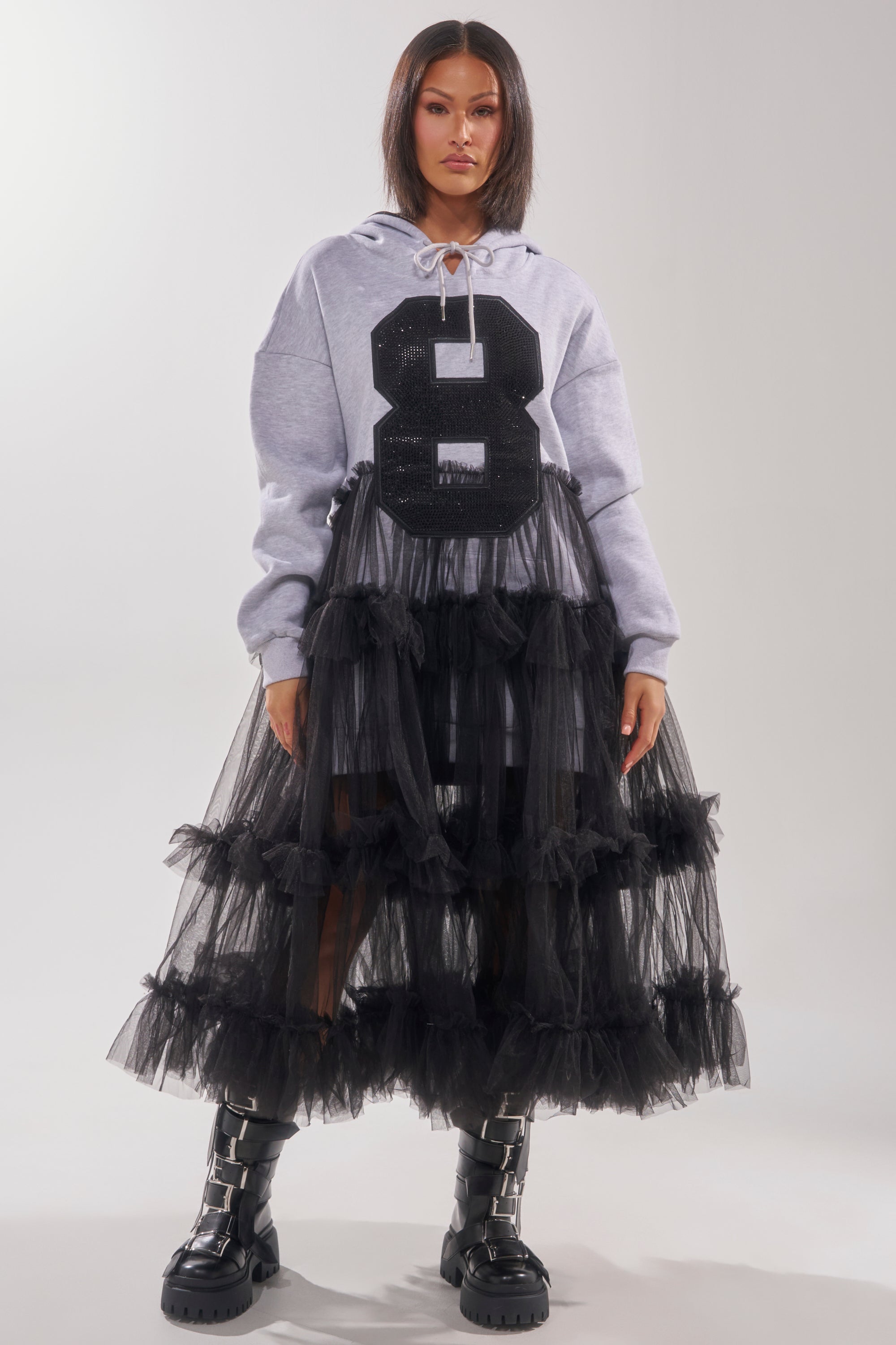 DO SOMETHING CRAZY SWEATSHIRT DRESS