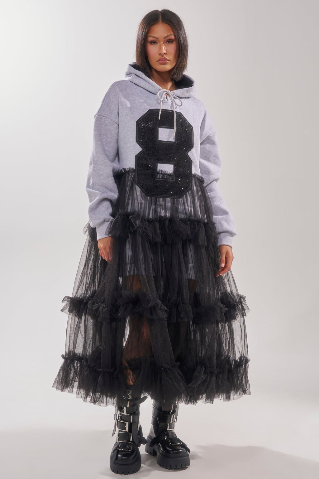 DO SOMETHING CRAZY SWEATSHIRT DRESS