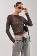 PINNED DOWN MESH TOP