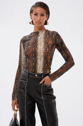 SNAKE VIBES MESH TOP