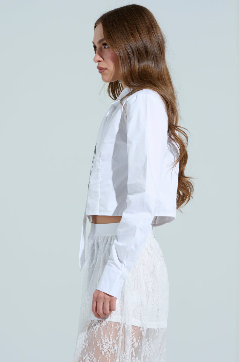 OOO BUTTON DOWN TOP