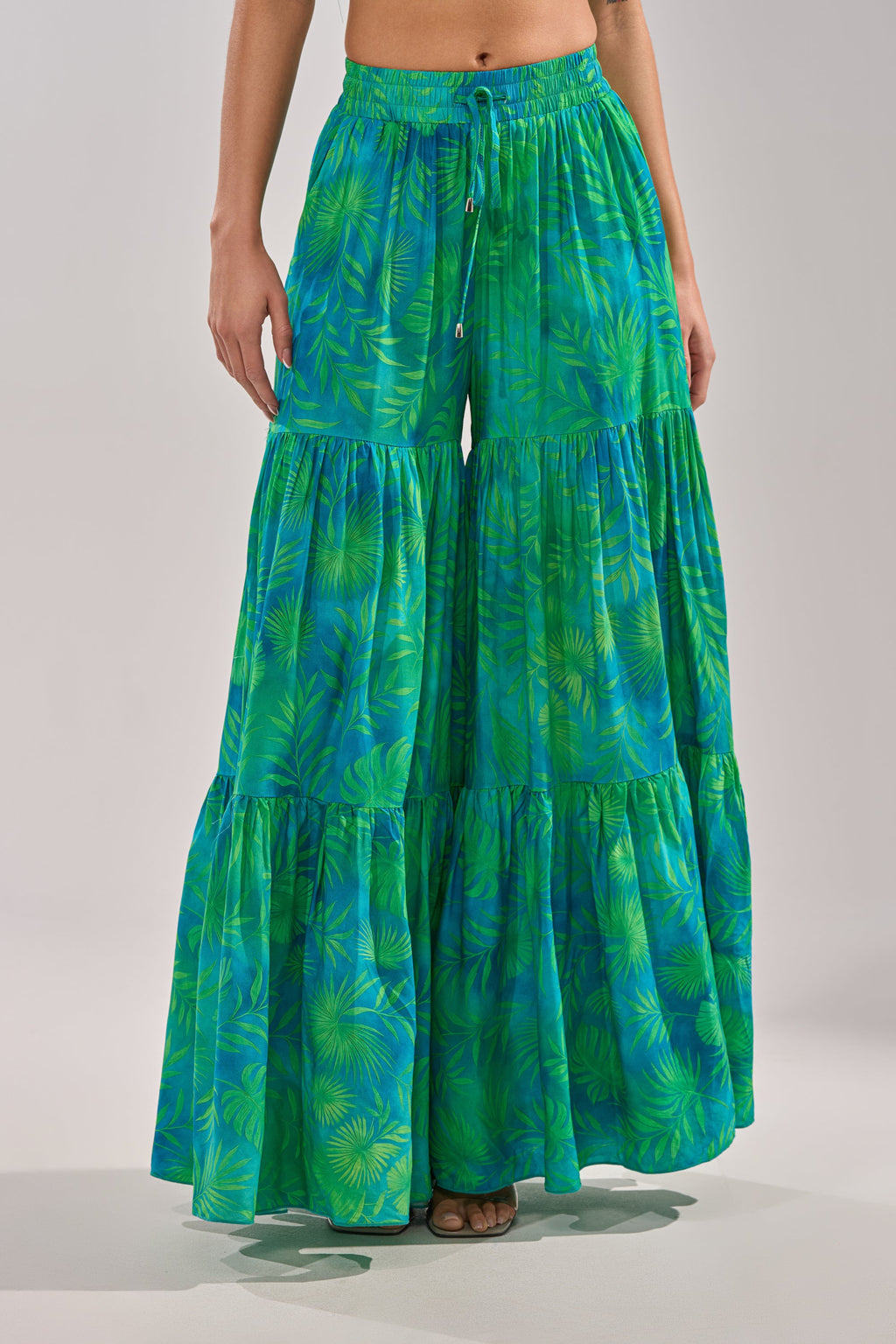 INTO THE GARDEN PALAZZO PANT IN GREEN