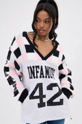 42 SEQUIN PATCHWORK SWEATER