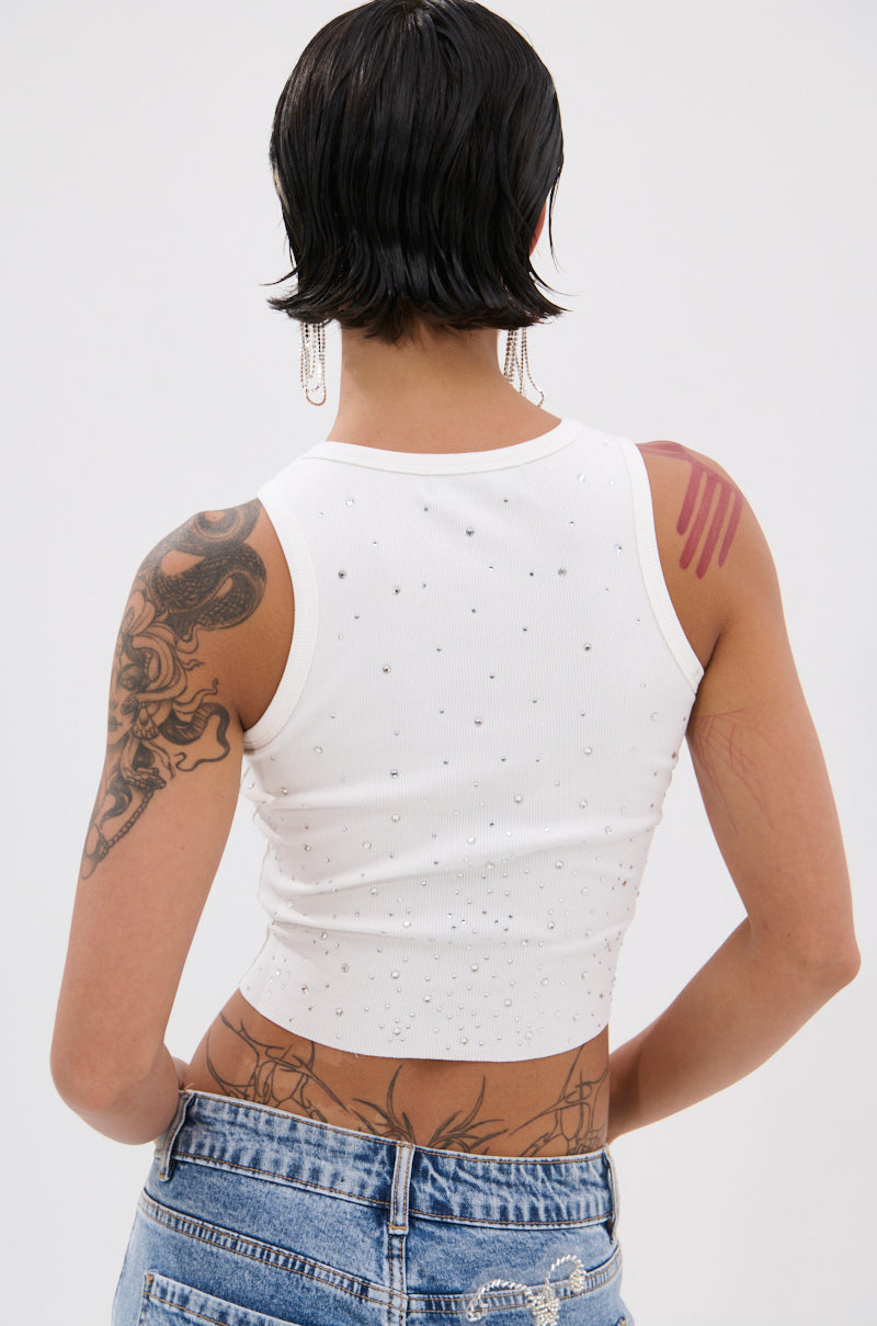 RHINESTONE QUEEN TANK