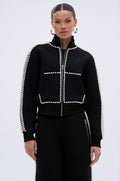 PEARL GIRL ZIP UP SWEATSHIRT