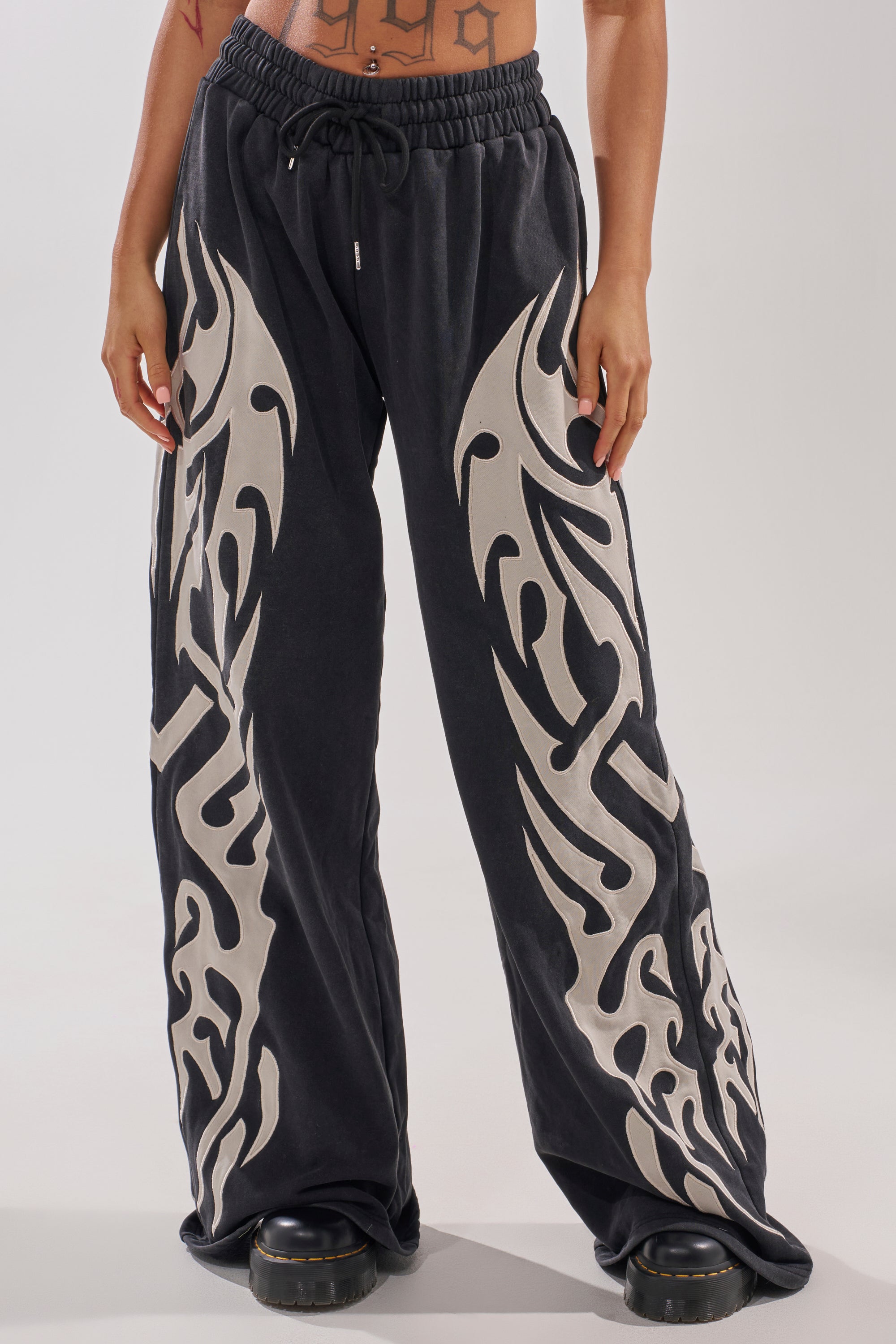 ON FIRE WIDE LEG JOGGER