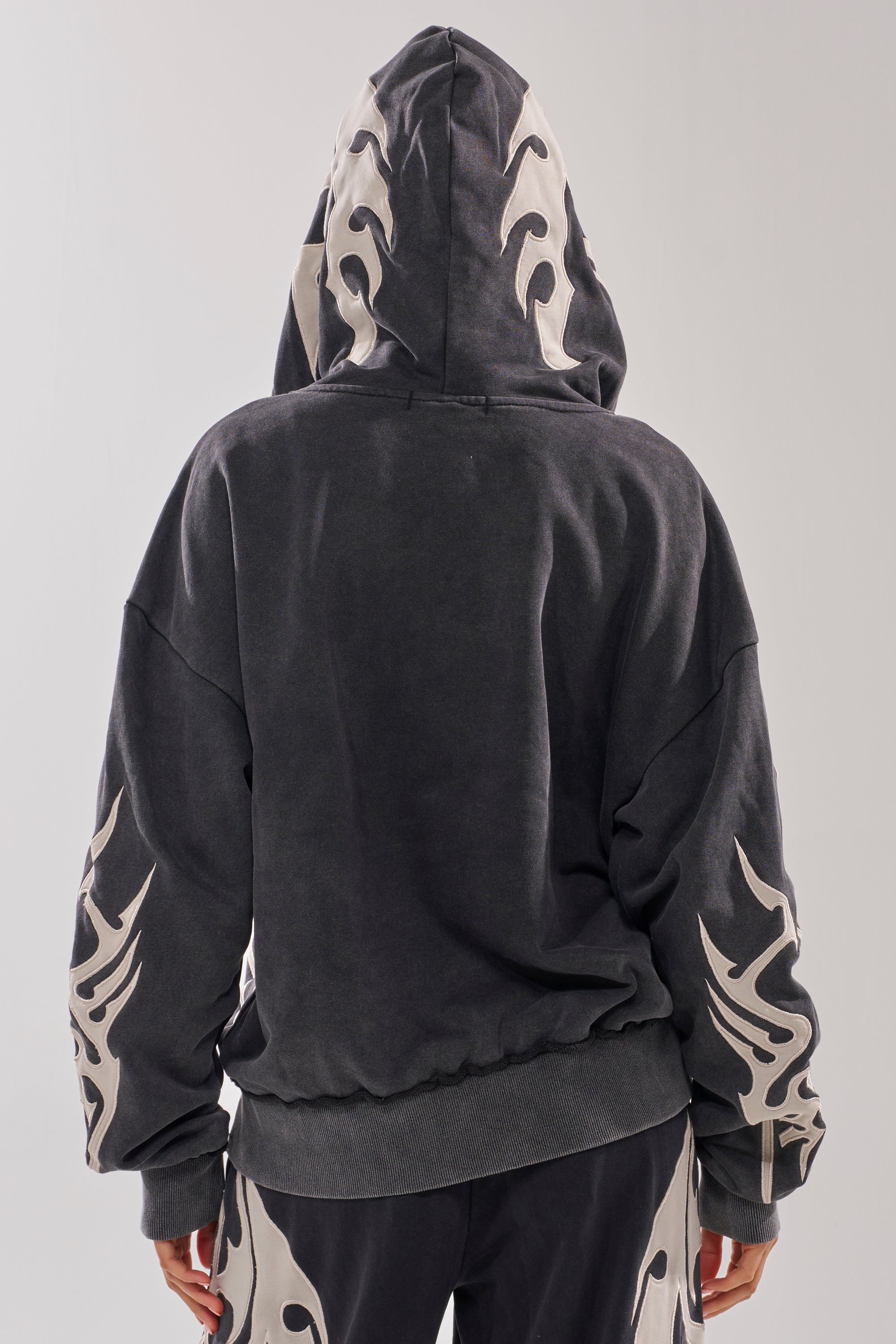 ON FIRE ZIP UP SWEATSHIRT