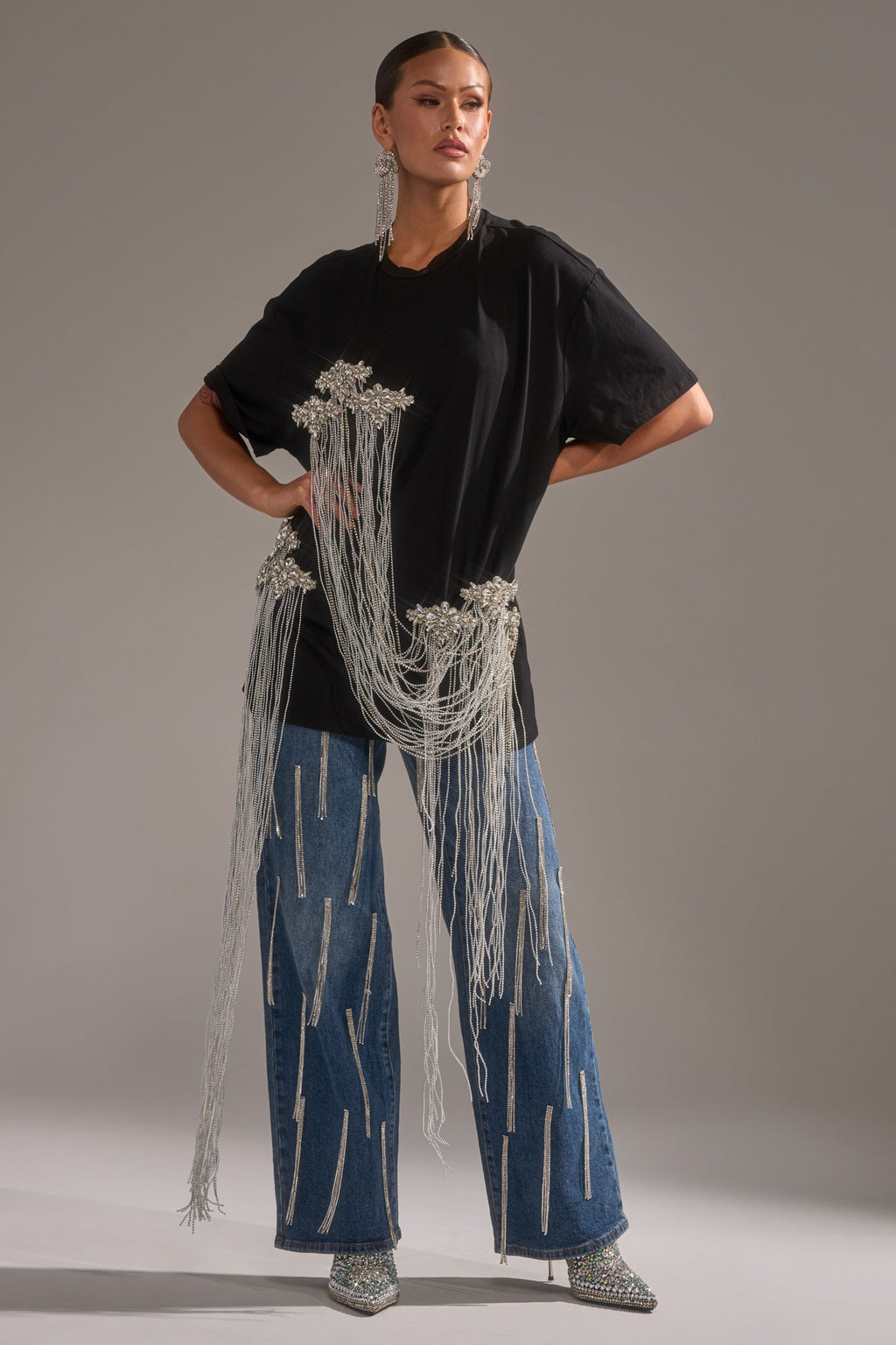 SPARKLING OVERSIZED TEE