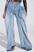 SEEING DOUBLE DECONSTRUCTED DENIM JEANS