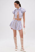 SUMMER TIME VIBES STRIPE SHORT