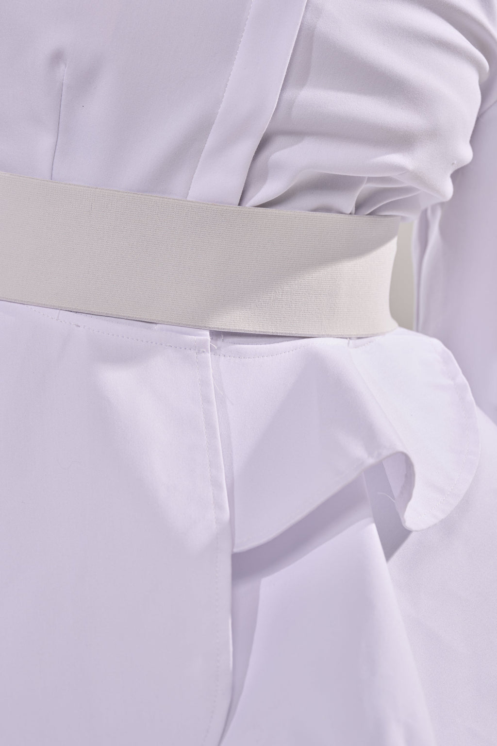ELEGANT PEPLUM BUTTON DOWN BLOUSE
