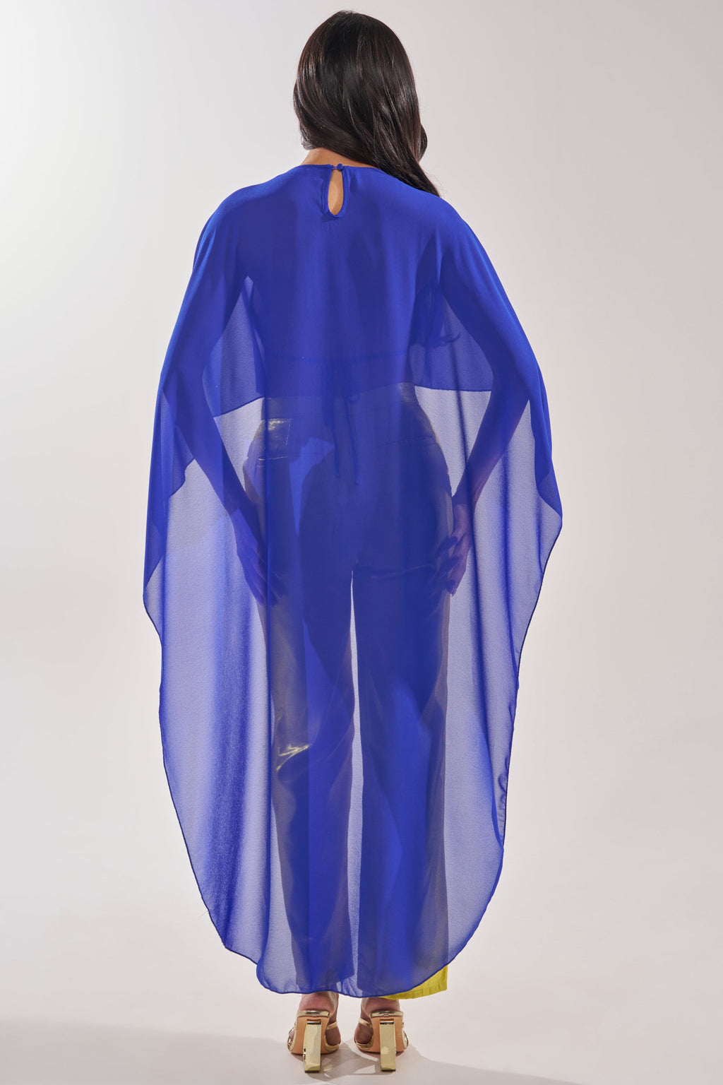 COOL GIRL CHIFFON BLOUSE IN ROYAL BLUE
