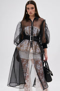 CAN I KICK IT ORGANZA TRENCH