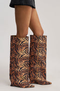 AZALEA WANG KENYA TIGER WEDGE BOOT