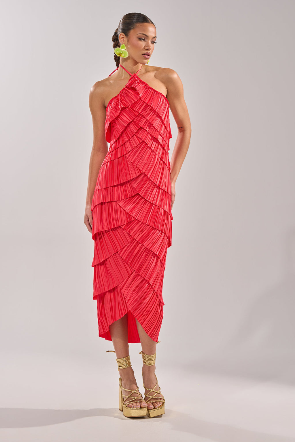 GIVE IT TO ME BABY SATIN MAXI DRESS