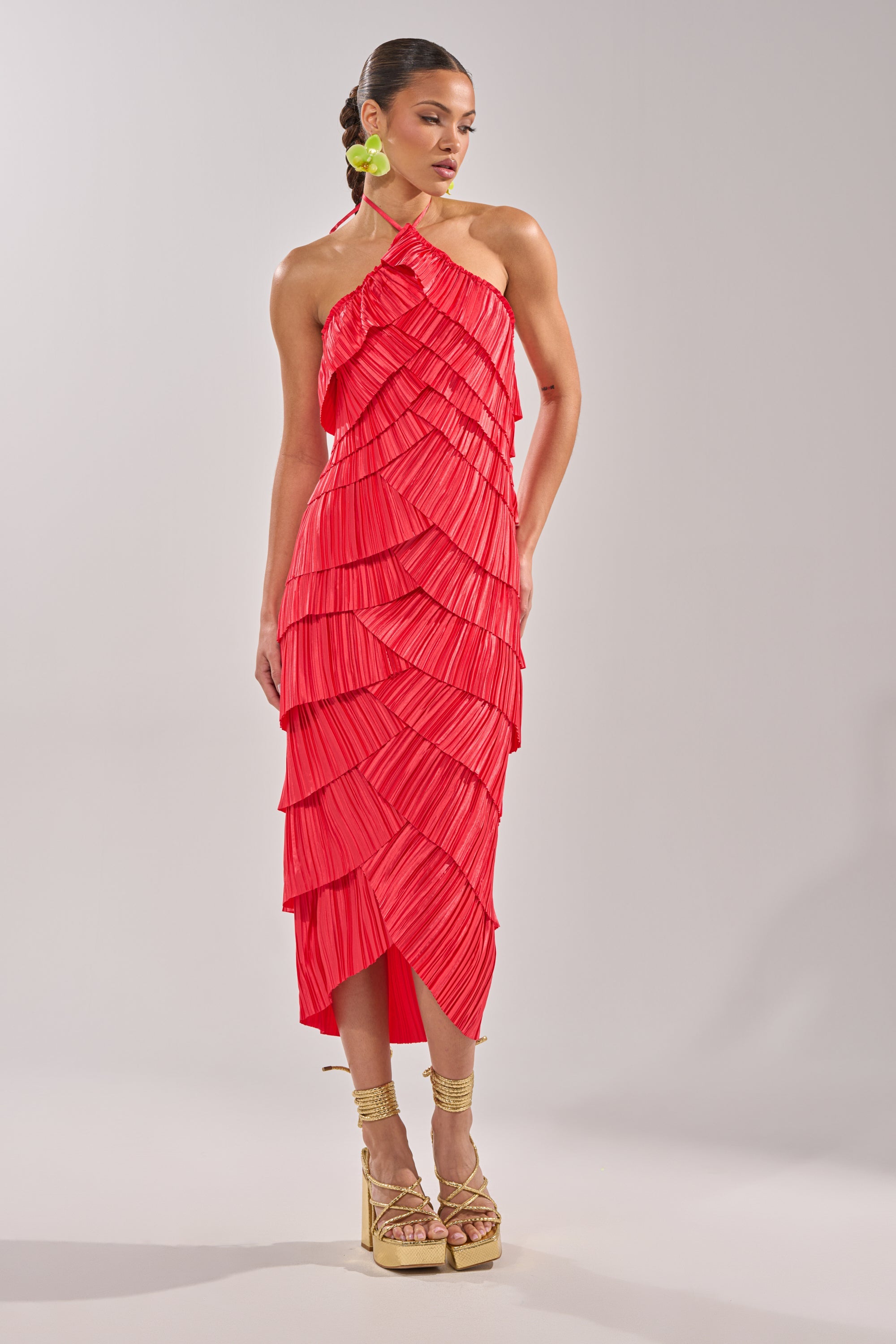 GIVE IT TO ME BABY SATIN MAXI DRESS