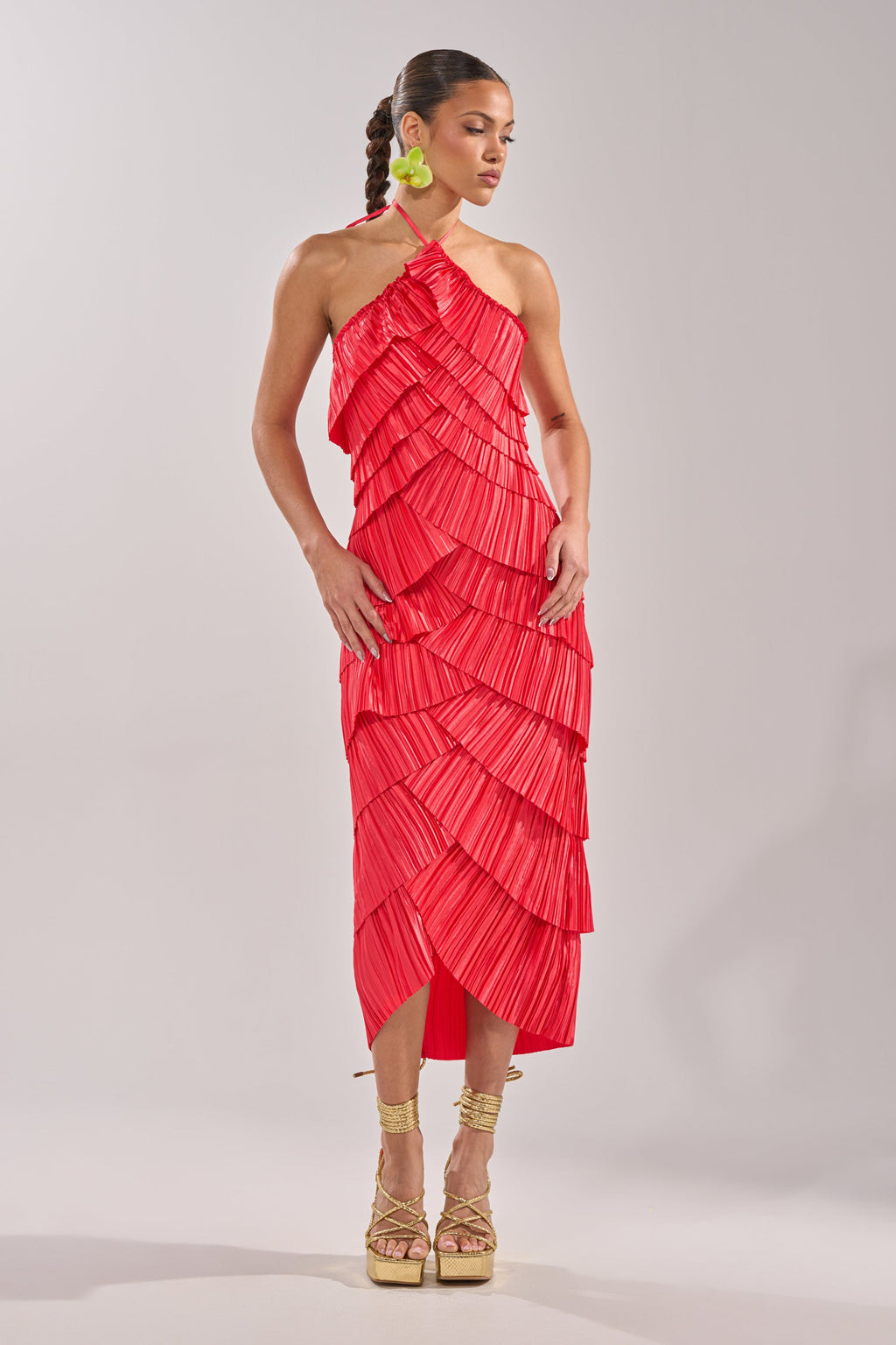 GIVE IT TO ME BABY SATIN MAXI DRESS