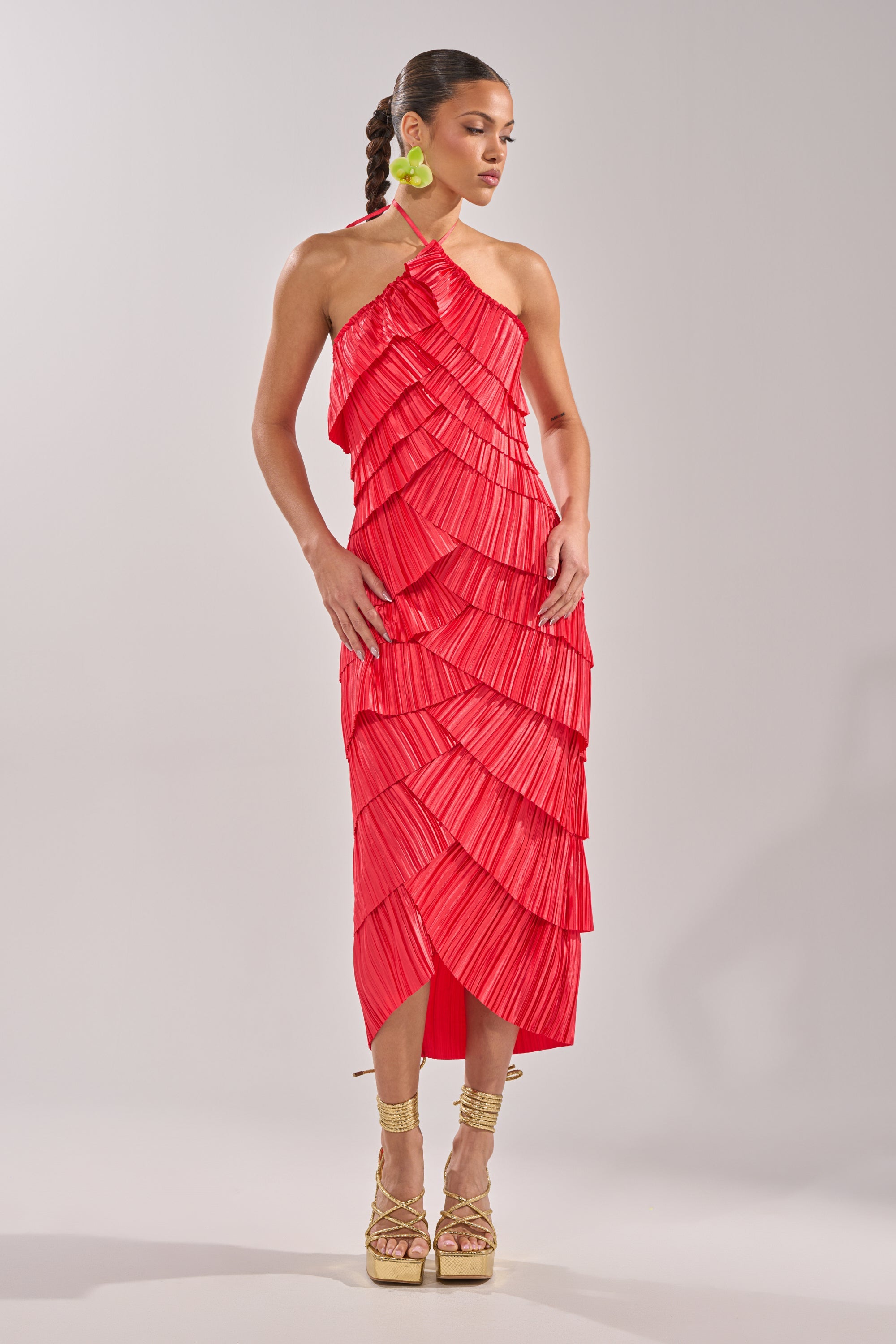 GIVE IT TO ME BABY SATIN MAXI DRESS