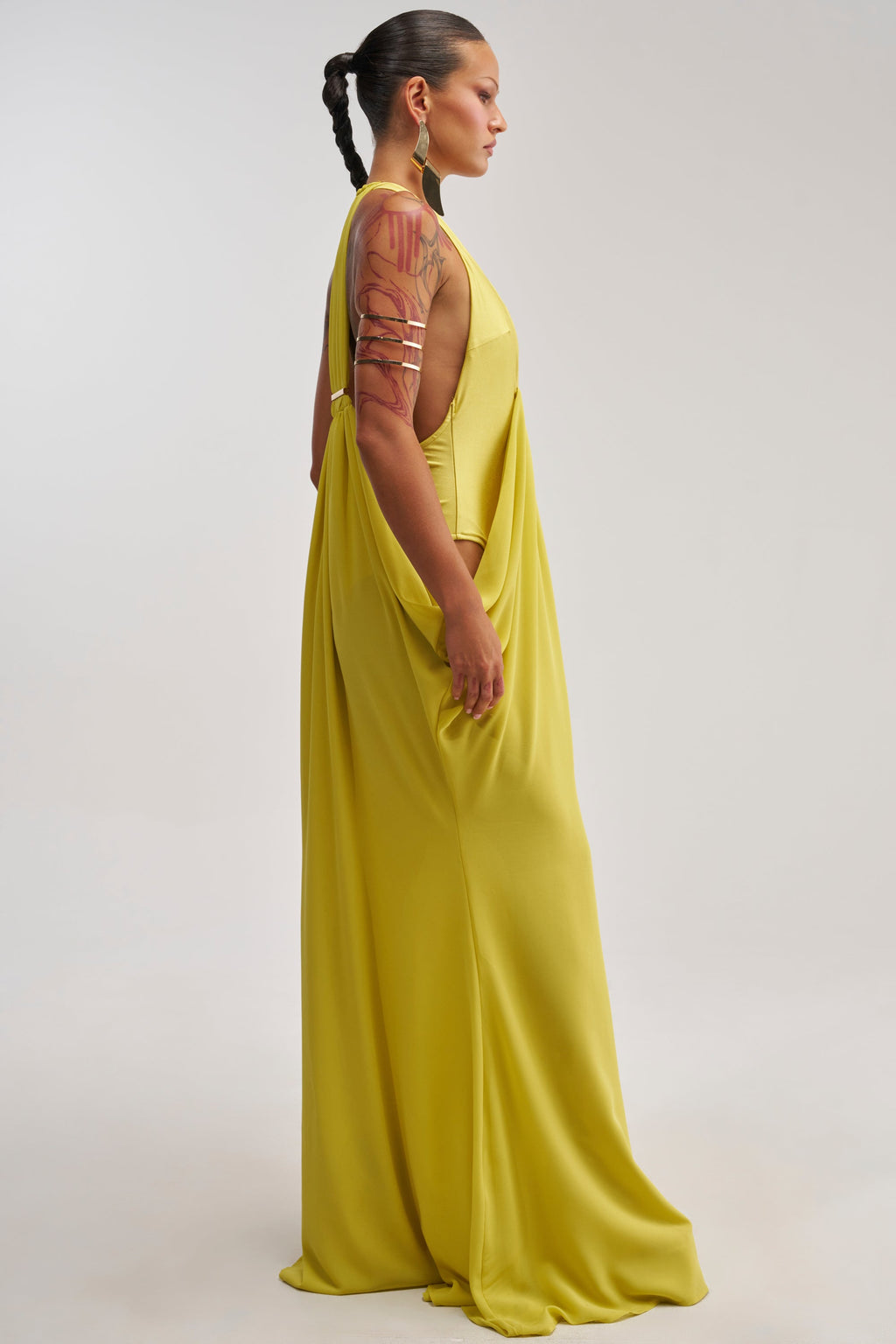 BORN TO SHINE SWOOP MAXI DRESS