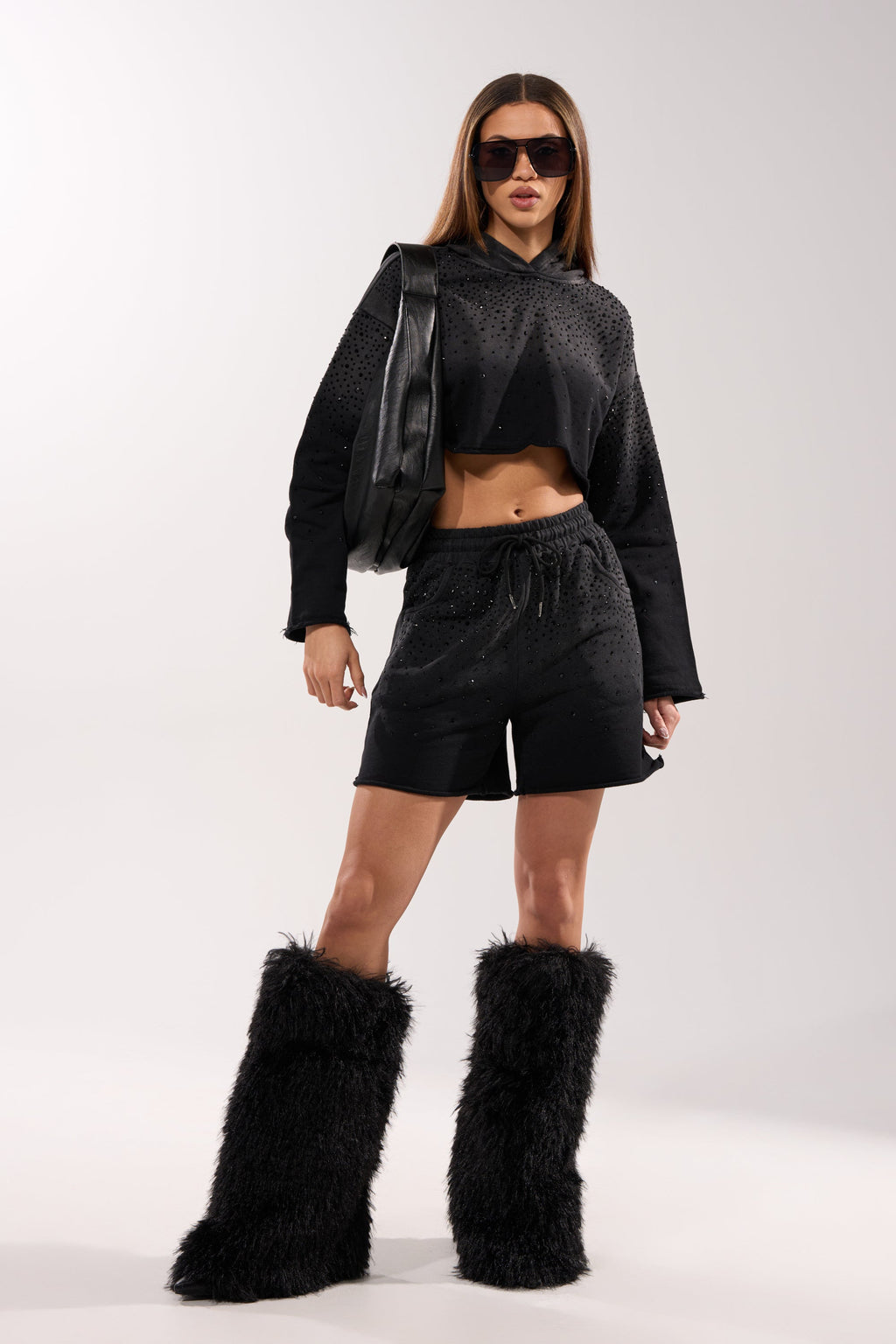 SPARKLE AND SHINE MINERAL WASHED SHORTS