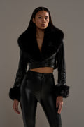 GISELE CROP MOTO BLAZER