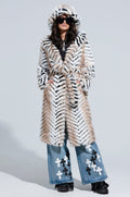 LOLA HOODED FAUX FUR JACKET