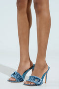 AZALEA WANG NOBURO DENIM STILETTO SANDAL