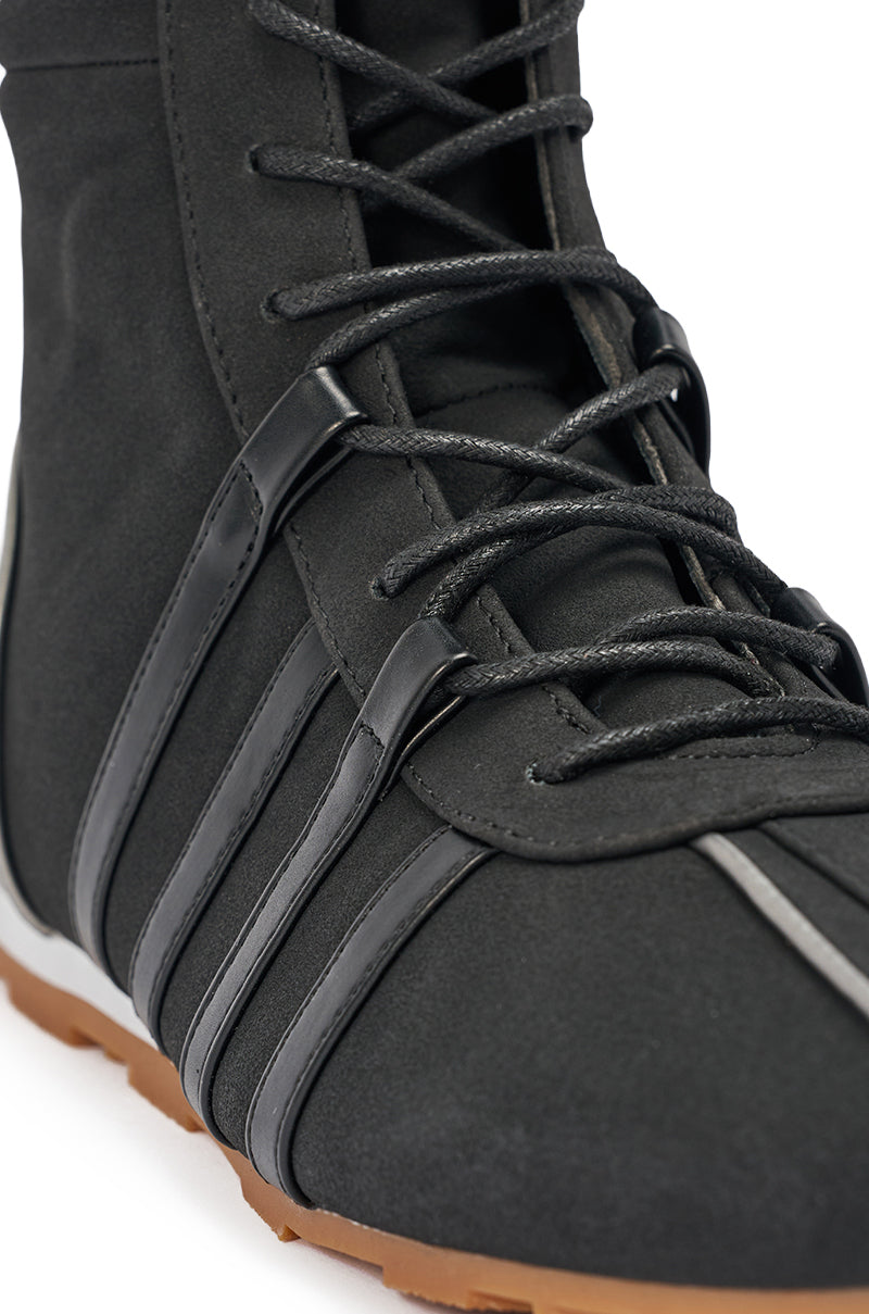 AZALEA WANG OZZY BLACK FLAT SNEAKER