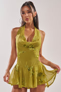 KIANNA EMBELLISHED MINI DRESS