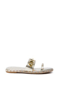 AKIRA RYLIE GOLD EMBELLISHED SLIP ON SANDAL