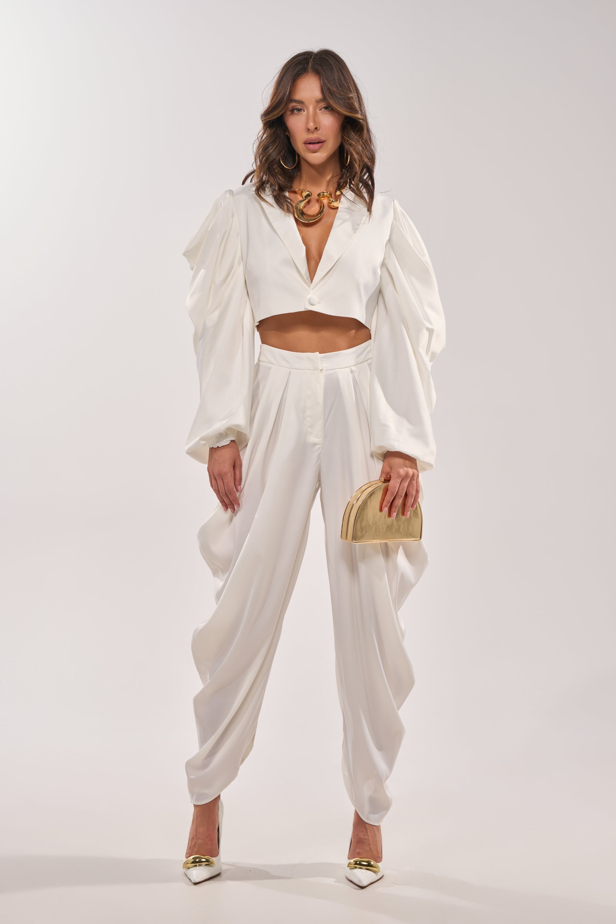 NEW BEGINNING CROPPED BLAZER