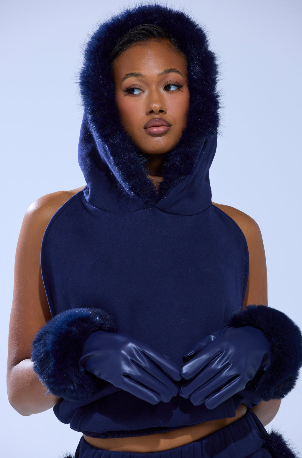 TOO CHIC FAUX FUR GLOVES