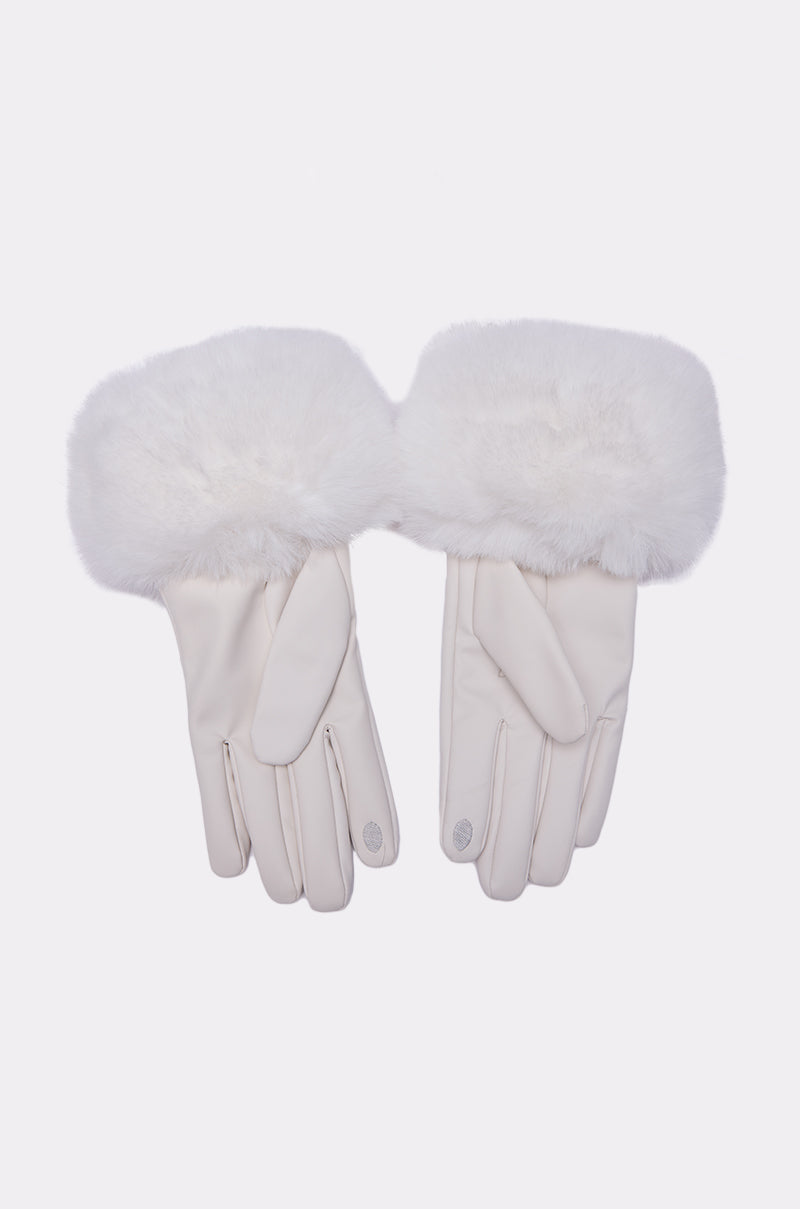 LUXE LIFE FAUX FUR GLOVES