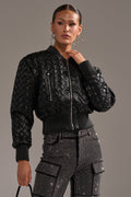 WICKER PARK WOVEN BOMBER