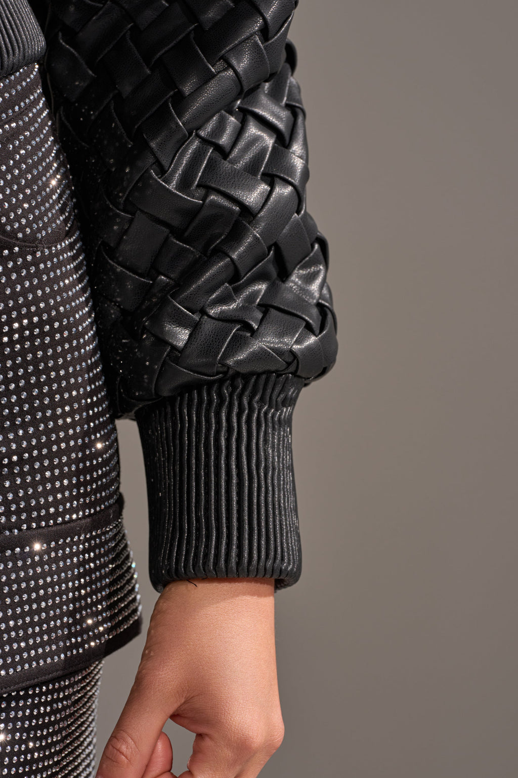 WICKER PARK WOVEN BOMBER